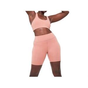 NEW MATE organic stretch biker shorts in rose